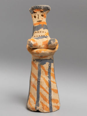 Сапожковский промысел. Авт. Кондрашов Т.А. (1913-2013) Берегиня. Глиняная игрушка. Дер. 