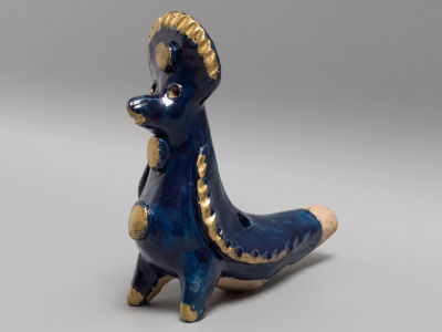 Абашевский промысел. Авт. Зоткин Т.Н. (1930-1988) Индюк. Глиняная игрушка-свистулька. С. 