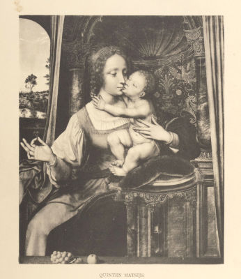 Массейс К. Мария с младенцем. Гелиогравюра с живописного оригинала. Начало XX века(?). Размер 