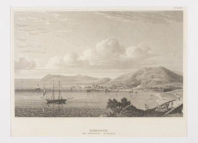 Верлегер (гравер). Керчь. Середина XIX века. Бумага, гравюра на стали. Размер 14,5х20,5 см. Хоро 