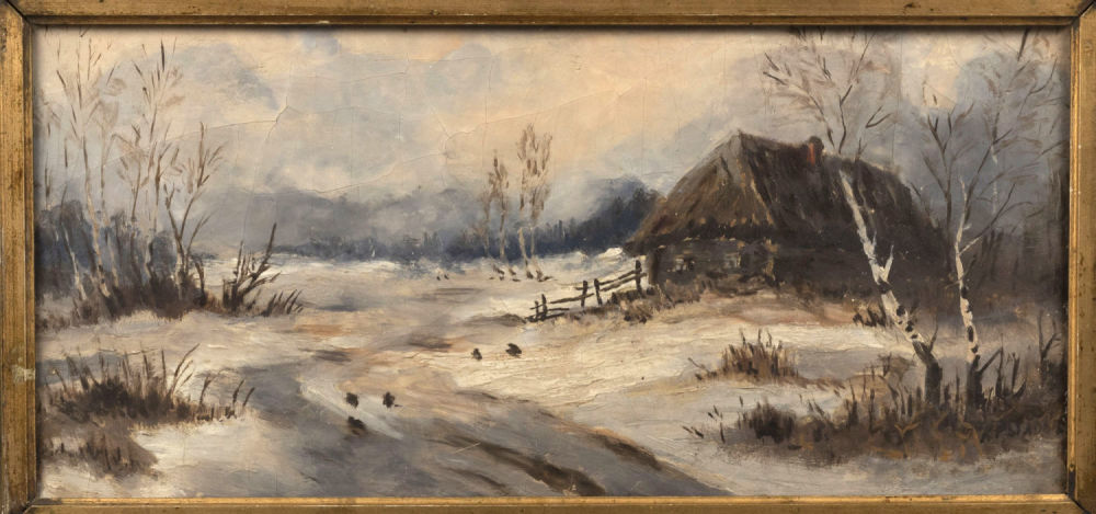 [Мир искусства] Рылов А. А. Зимняя избушка. Первая треть XX века. Холст на картоне, масло. 