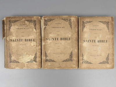 [С гравюрами] [На фр. яз. Библия в переводе Леметра де Саси. Тома 1-3.]. La Sainte Bible. Tome 