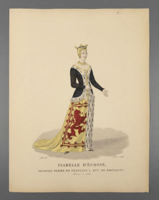 Ланте (по рисунку), Гатин (гравер). Изабелла Шотландская, вторая жена Франциска I, герцога 