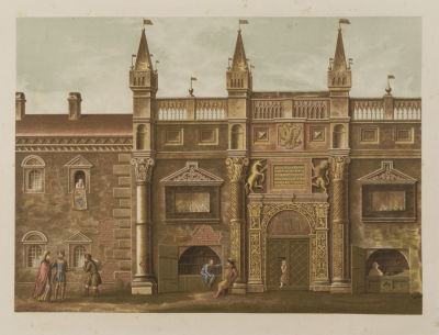 [Древности Российского государства] Вид Московского печатного двора. №11. Хромолитография Ф. 