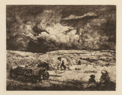 Фалилеев В. Д. Жнитво. Эстамп. 1920-е гг. Размер 21,5х28 см. Условно хорошее состояние. Следы 