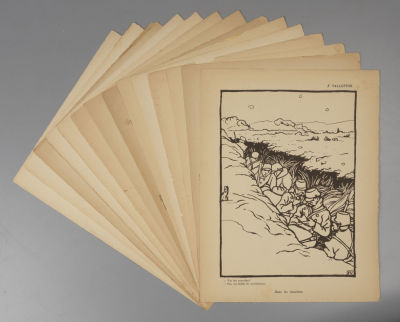 [Великая война художников] 14 листов из издания "La Grande Guerre par les artistes" 