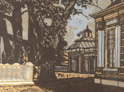 Давид Т. Н. Монплезир в Петергофе. 1935. Бумага, монотипия. Размер 17х26,5 см. Хорошее 