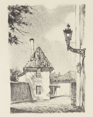 Зильберберг В. П. Таллин. 1947. Бумага, литография. Размер 36,5х30 см. Условно хорошее 