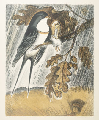 [Династия Бенуа] Шретер М. Л. Дюймовочка. 1970-е гг. Бумага, цветная автолитография. Размер 