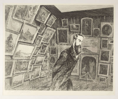 Дергилёва А. Третьяков П. М. 1984. Бумага, офорт. Размер листа 50х60 см. Хорошее состояние. 