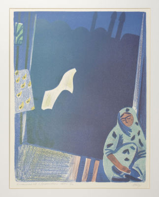 Климушкин Н. В. Предчувствие. 1985. Бумага, литография. Размер 51х41 см. Хорошее состояние. 