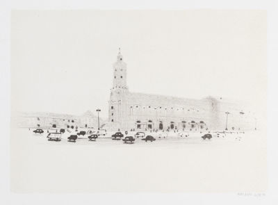 Маракулина А. Кваренги. Ряды. 2017. Бумага, литография. Размер 21х30 см. Хорошее состояние. 