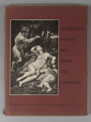 Живопись эпохи Возрождения в Эмилии и Ломбардии: 50 гелиогравюр с аннотациями. 1920-е гг. Потерт 