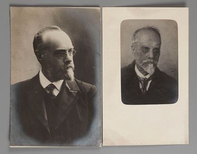 [Из архива худ. Н. Н. Дубовского] Два портрета художника Н. Н. Дубовского. Две фотографии. 