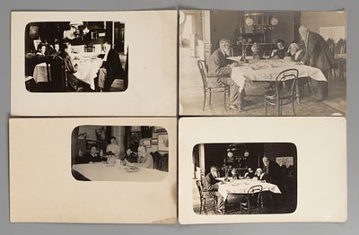 [Из архива худ. Н. Н. Дубовского] Семья художника Н. Н. Дубовского в столовой. Четыре 