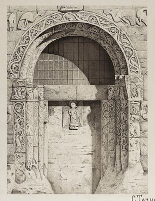 [Из архива семьи Твелькмейер] Точиская С. Портал Базилики Сан-Микеле-Маджоре в Павии, Италия. 