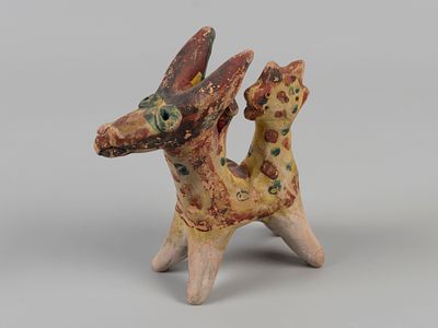 Садуллаев Фатулло. Игрушка-свистулька (хуштак). Зверь. С. Уба, Узбекистан. Перв. пол. 1970-х. 