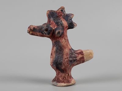 Садуллаев Фатулло. Птица. С. Уба, Узбекистан. Перв. пол. 1970х. Керамика, роспись. Из коллекции 