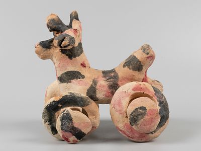 Касбийский промысел. Саттарова Амбар-опа. Хуштак (Игрушка-свистулька). Тележка. С. Касби 