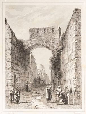 Рансоннетт Ш. (гравер), Барри Ч., Каллкотт А. У. (по рисунку). Иерусалимская улица. 1849. 