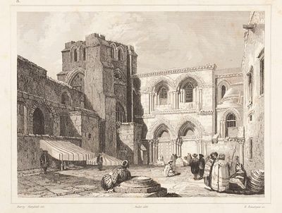 Руарг Э. (гравер), Барри Ч., Стэнфилд У. (по рисунку). Церковь св. Гроба. 1849. Гравюра на 