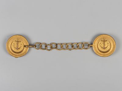 РИФ. Застежка для пелерины офицера Российского императорского флота. Россия кон XIX, нач XX в. 