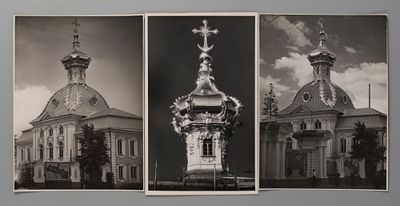 [Из архива архитектора С.Н. Давыдова] г. Петергоф (Петродворец) Большой дворец. Церковный 
