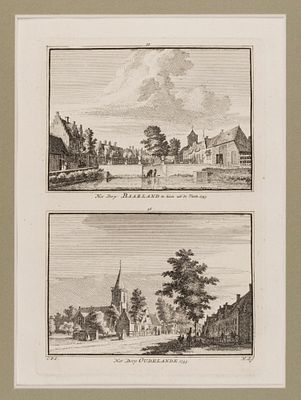 Слипман Х.(гравер). Барланд и Уделанд в провинции Зеландия, Нидерланды. Лист 55. Середина XVIII 