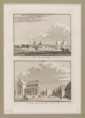 Слипман Х.(гравер). Хаамстеде в провинции Зеландия, Нидерланды. Лист 77. Середина XVIII века. 