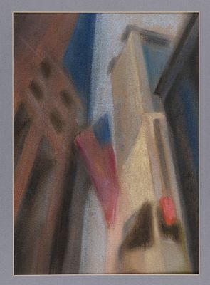 [Из коллекции В. и Л. Носкиных] Лаваль Л. Композиция из серии "Нью-Йорк". 2005. Бумага 