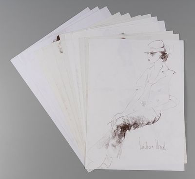 [Из коллекции В. и Л. Носкиных] Ильичева Е. Наброски женских фигур. 11 листов. 2000-е гг. 