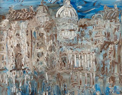 Ильин М. Рим. 1989. Оргалит, масло. Размер по раме 42х51,5 см. Размер изображения 38х49 см. Хоро 