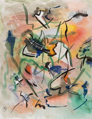 Комиссаров В. П. Next time. 2007. Бумага, смешанная техника. Размер листа 60,5х47,5 см. Хорошее 