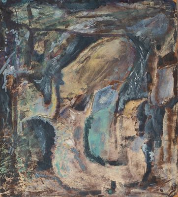 Васильев А. И. Поэт. 1969. Оргалит, масло. Размер 32х28,5 см. Хорошее состояние. Следы 