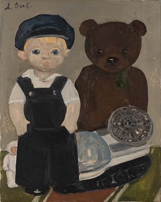 Эль-Сафади Л. Игрушки будущего космонавта. Холст, масло. Размер 50х40 см. Хорошее состояние. 