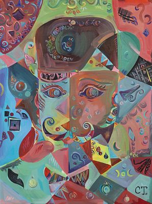 Самсонидзе Т. Г. Игрок. 2024. Холст, масло. Размер 30х40 см. Хорошее состояние. 
Провенанс: от 