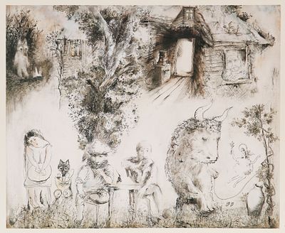 [Автограф Норштейна] Полдень. Цифровая печать. Размер 29,5х42 см. Хорошее состояние. Норштейн 