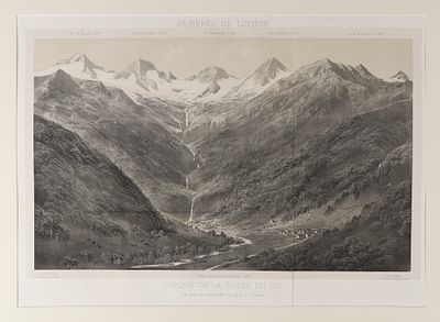 Горс П. Долина Луары. 1850-е гг. Бумага, литография. Размер по паспарту 59,5х80,5 см. Условно 