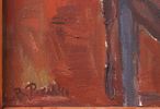 [Группа «Одиннадцать»] Рахина В. И. Букет на красном фоне. 1987. Холст, масло. Размер 85х52 см. Изображение - 2