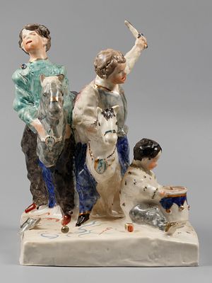 И. Асиновский "Дети с игрушками". Авторская Новогодняя статуэтка. 2016 г. Статуэтка из 