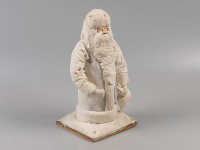 Игрушка новогодняя под елку. Дед Мороз. Производственное швейное объединение "Ярославль". 1971. 