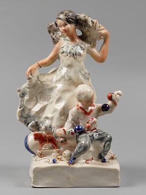 И. Асиновский "Дети с Новогодними подарками". Авторская Новогодняя статуэтка. 2016 г. Статуэтка 