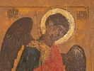 Икона деисусного чина (храмовая). Архангел Михаил и Апостол Петр. XIX в. Дерево, лекас, темпера. Изображение - 2