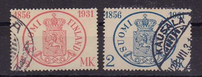 Почтовые марки Финляндии. 1931 г. Мих. №167-168. Гашеные.