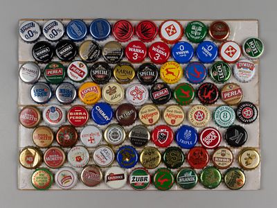 Крон-пробки пивные. Прибалтика и Европа. 2000-е На картоне. Подборка иностранных пивных пробок. 