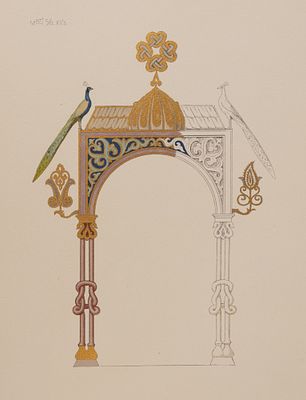 Византийская рукопись, № 56. Париж, Нац. библ. XII в. Лист из издания: &laquo;Князь Г.Г. Гагарин. 