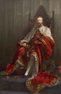 Оулесс У. У. (по оригиналу). Английский король Георг V в год коронации. Хромолитография из 