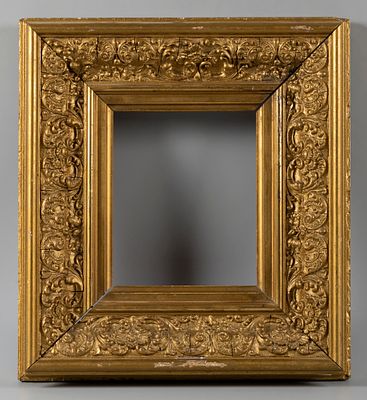 Рама. Рокайль. Дерево, следы позолоты, бронзянка. Размер по раме 33х29 см. Размер окна 16,3х13,5 см.