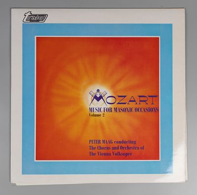 Mozart Music for Masonic occasions Vol 2 Conductor Peter Maad Tunarbaut 1968 Англия NM