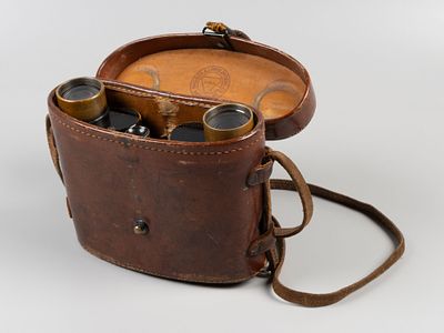 Ленд-лиз. Бинокль в кофре. Bausch & Lomb optical. Military stereo 6х30. США, 1940-е. Металл 